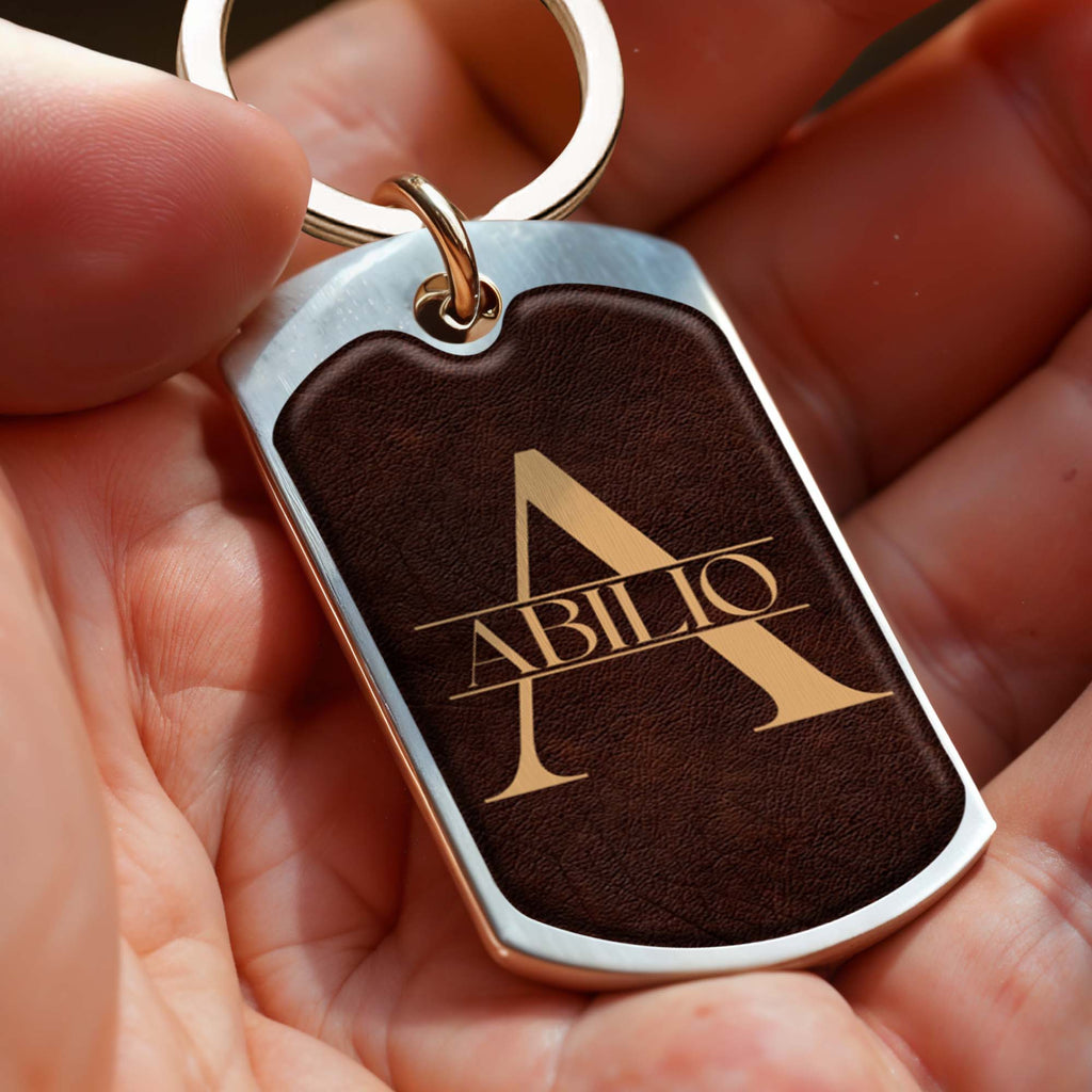 Inspirational Message Of Love And Strength Keychain For Grandson