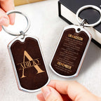 Inspirational Message Of Love And Strength Keychain For Grandson