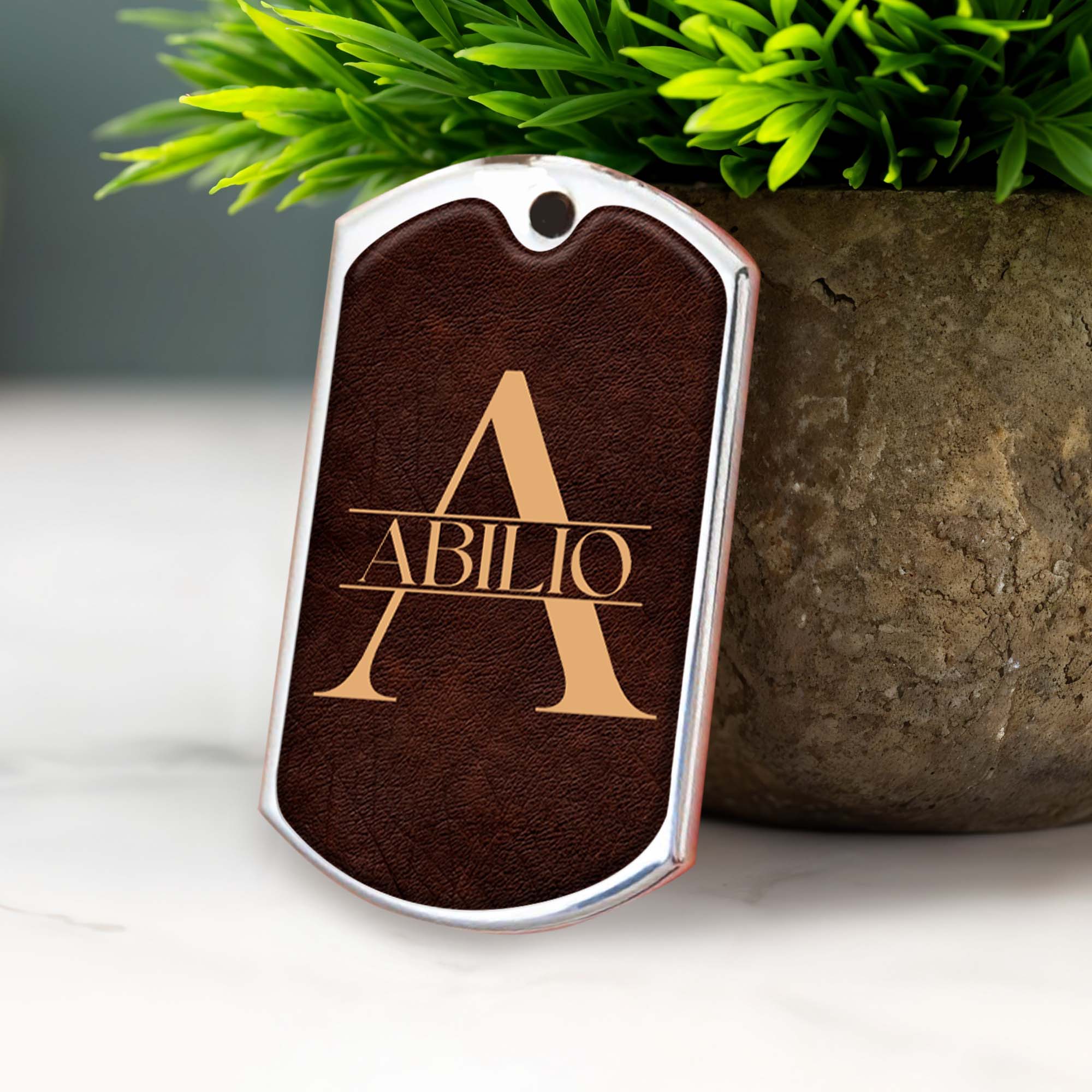 Inspirational Message Of Love And Strength Keychain For Grandson