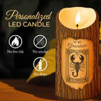 Never Forget I Love You, Inspirational Quotes LED Candle For Grandson