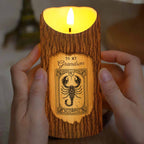 Never Forget I Love You, Inspirational Quotes LED Candle For Grandson