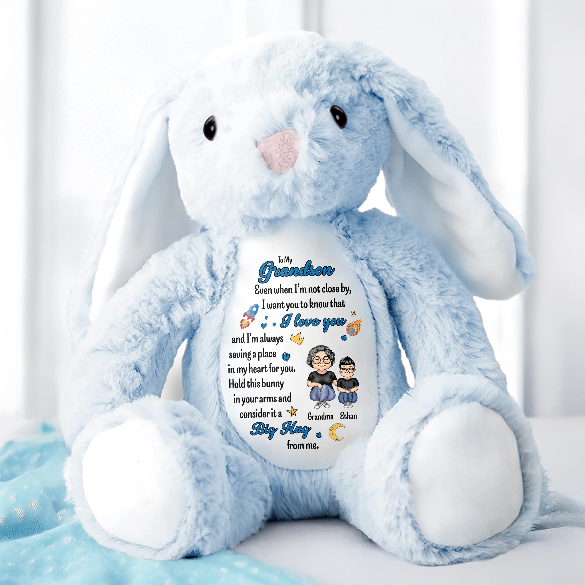 To My Grandson, Even When I'm Not Close By, Love Symbols, Bunny