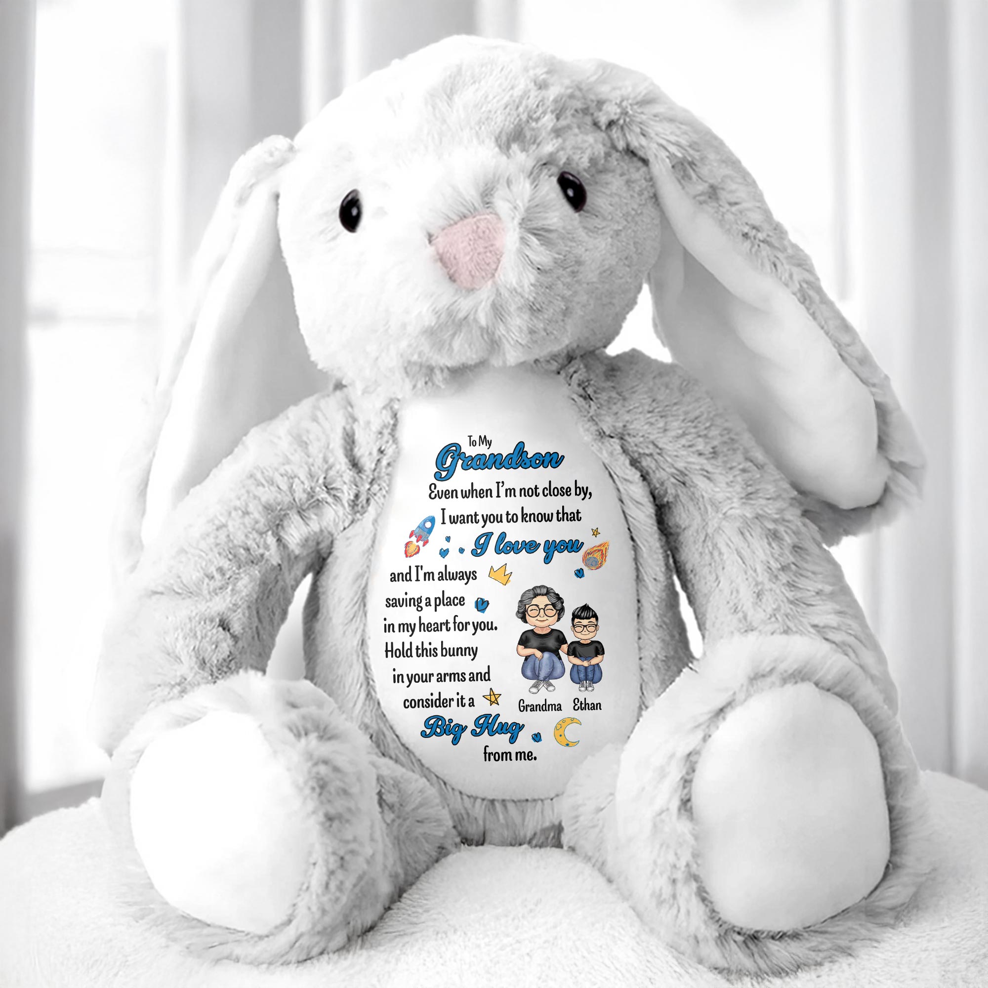 To My Grandson, Even When I'm Not Close By, Love Symbols, Bunny