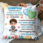 Inside This Pillow Is A Piece Of My Heart, Heart And Coral Design