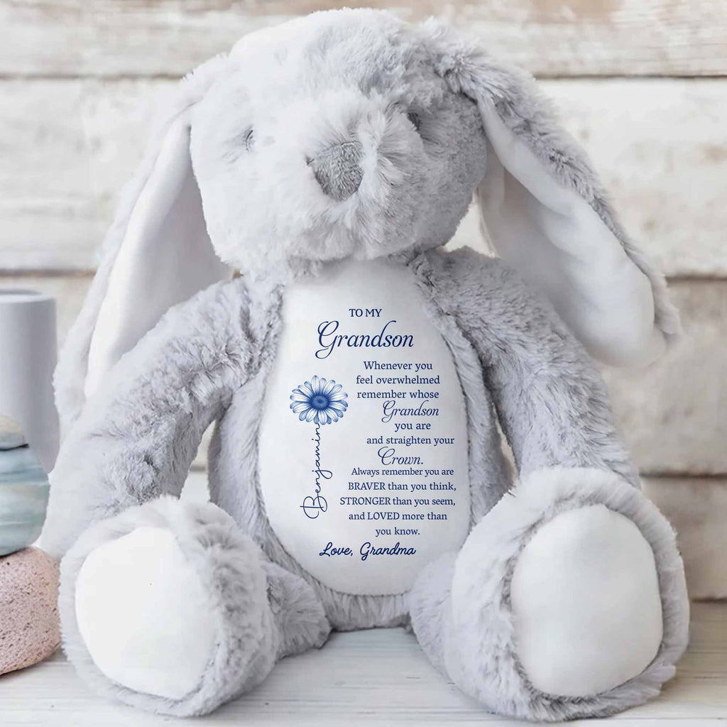 To My Grandson, Remember Your Strength Crown And Flower