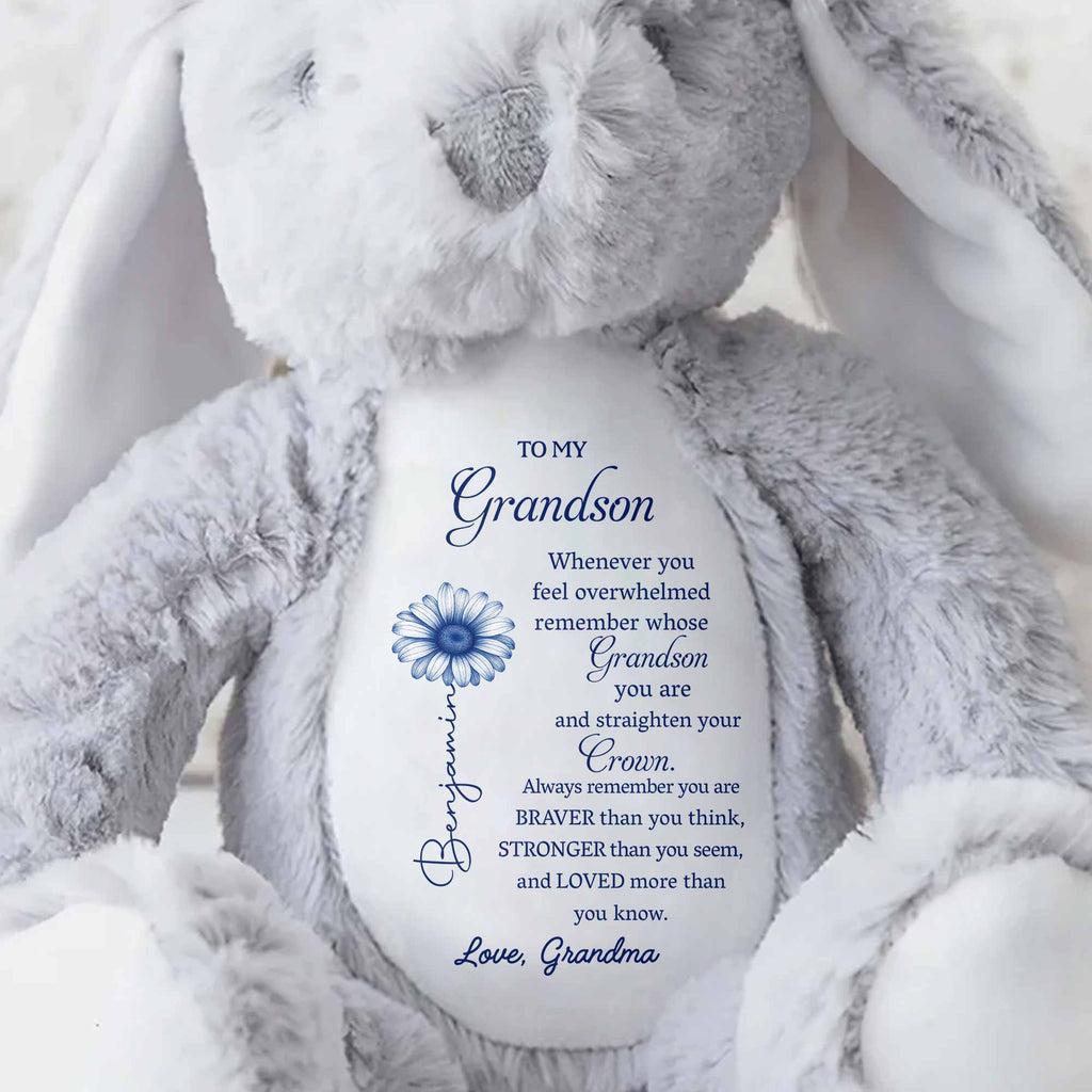 To My Grandson, Remember Your Strength Crown And Flower