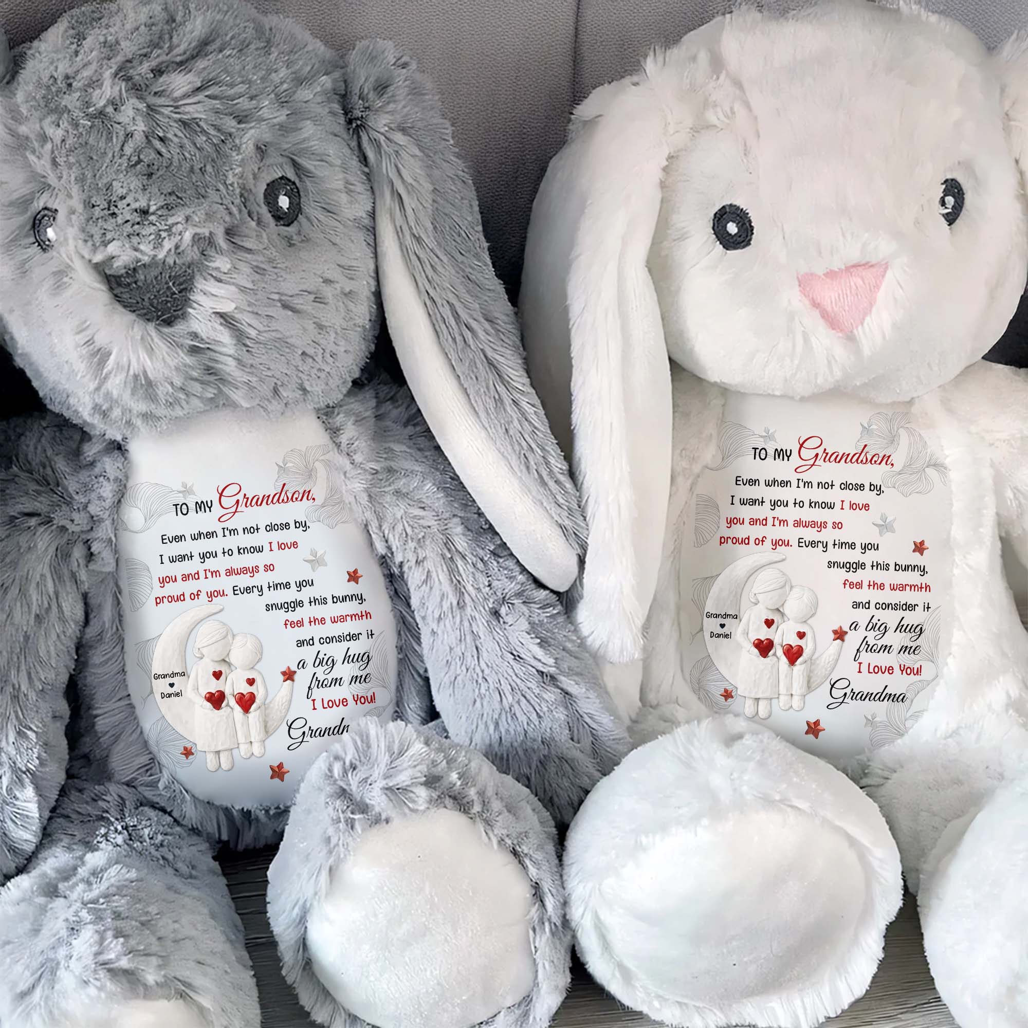 To My Grandson, Every Time You Snuggle This Bunny