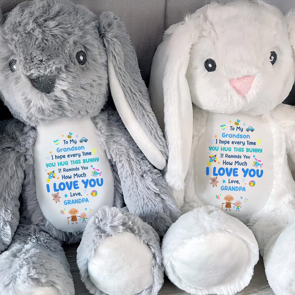 To My Grandson, How Much I Love You Bunny