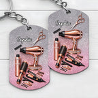 Hair Styling Essentials Hair Dryer And Scissors Glitter Design