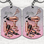 Hair Styling Essentials Hair Dryer And Scissors Glitter Design