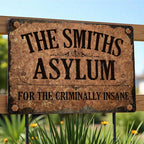 For The Criminally Insane Vintage Sign