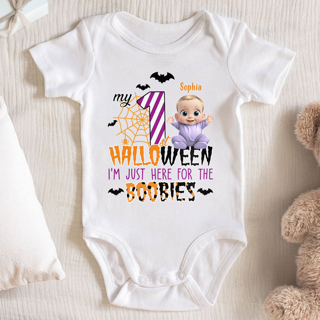 My First Halloween Just Here For The Boobies