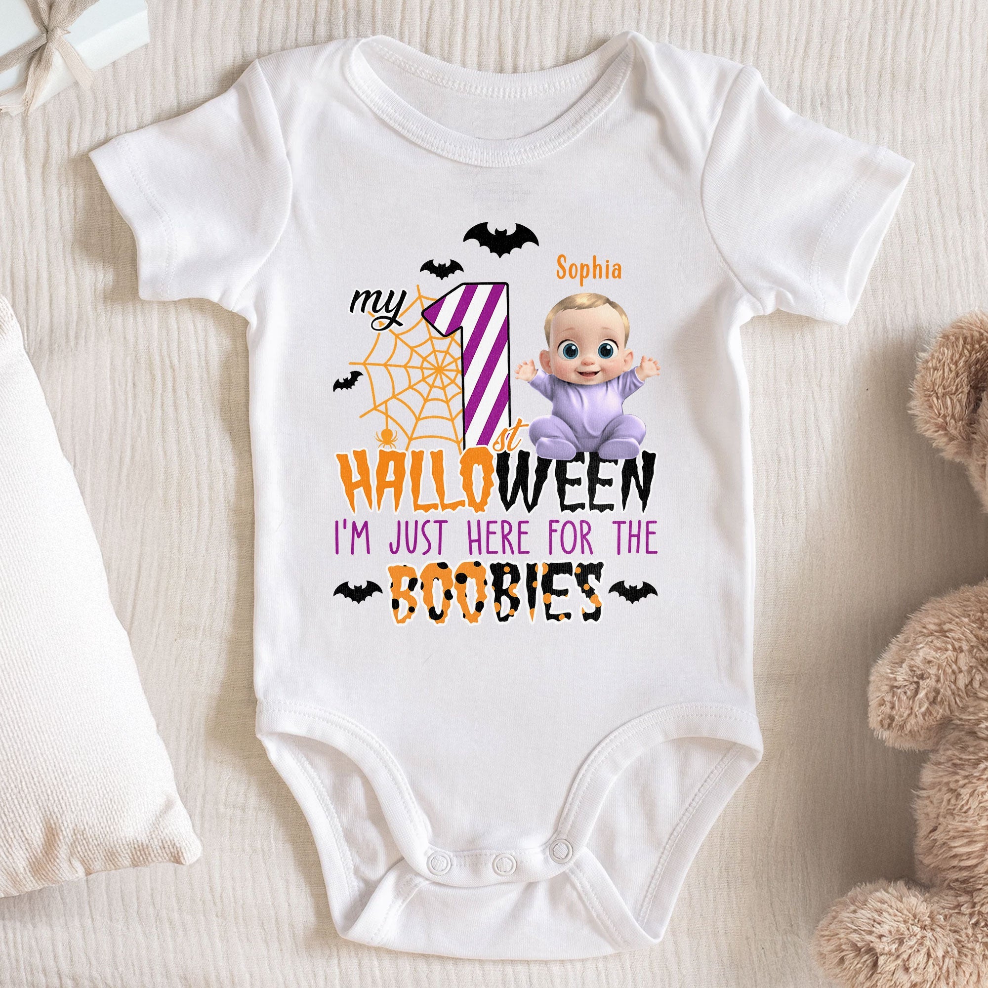 My First Halloween Just Here For The Boobies