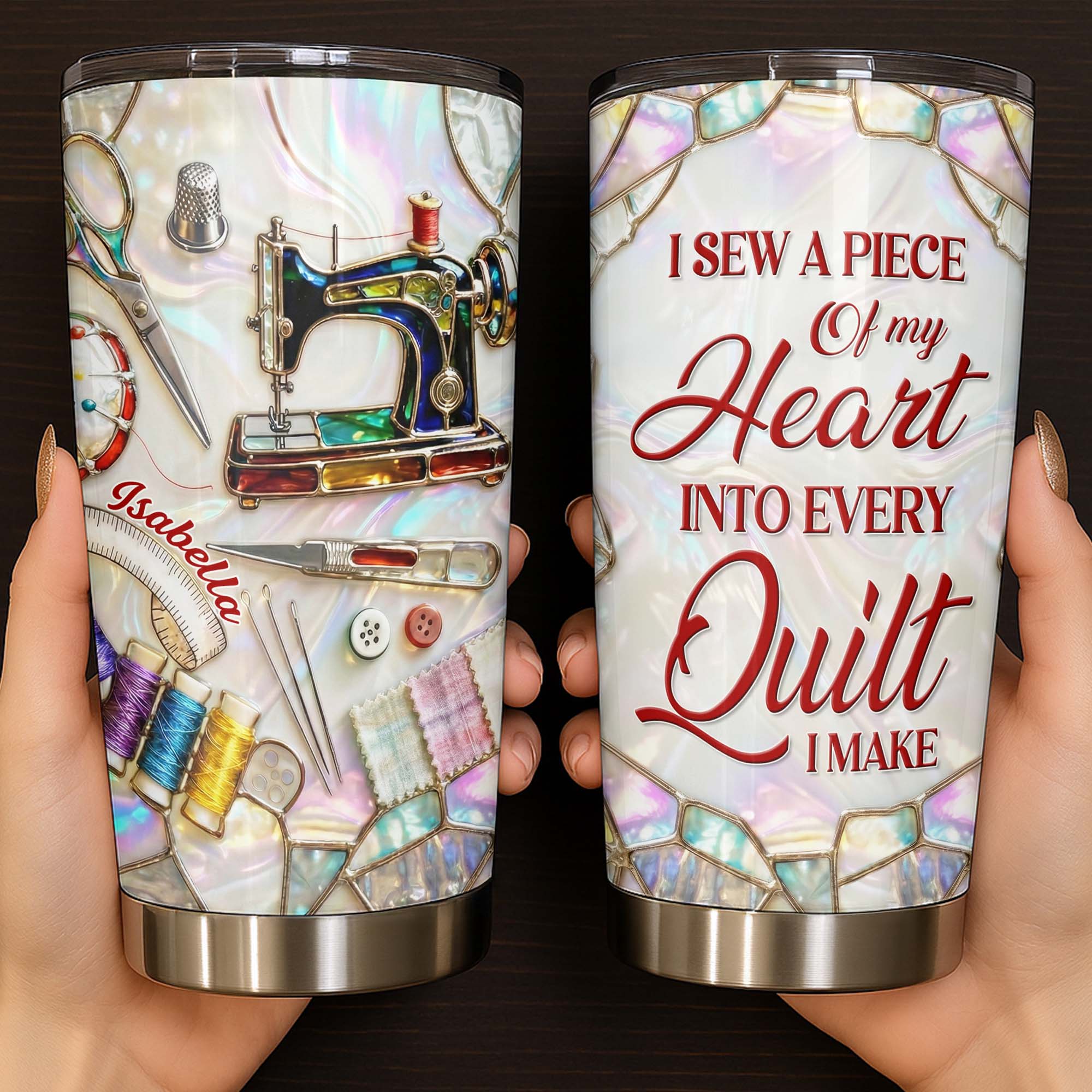 I Sew A Piece Of My Heart, Sewing Machine And Craft Tools