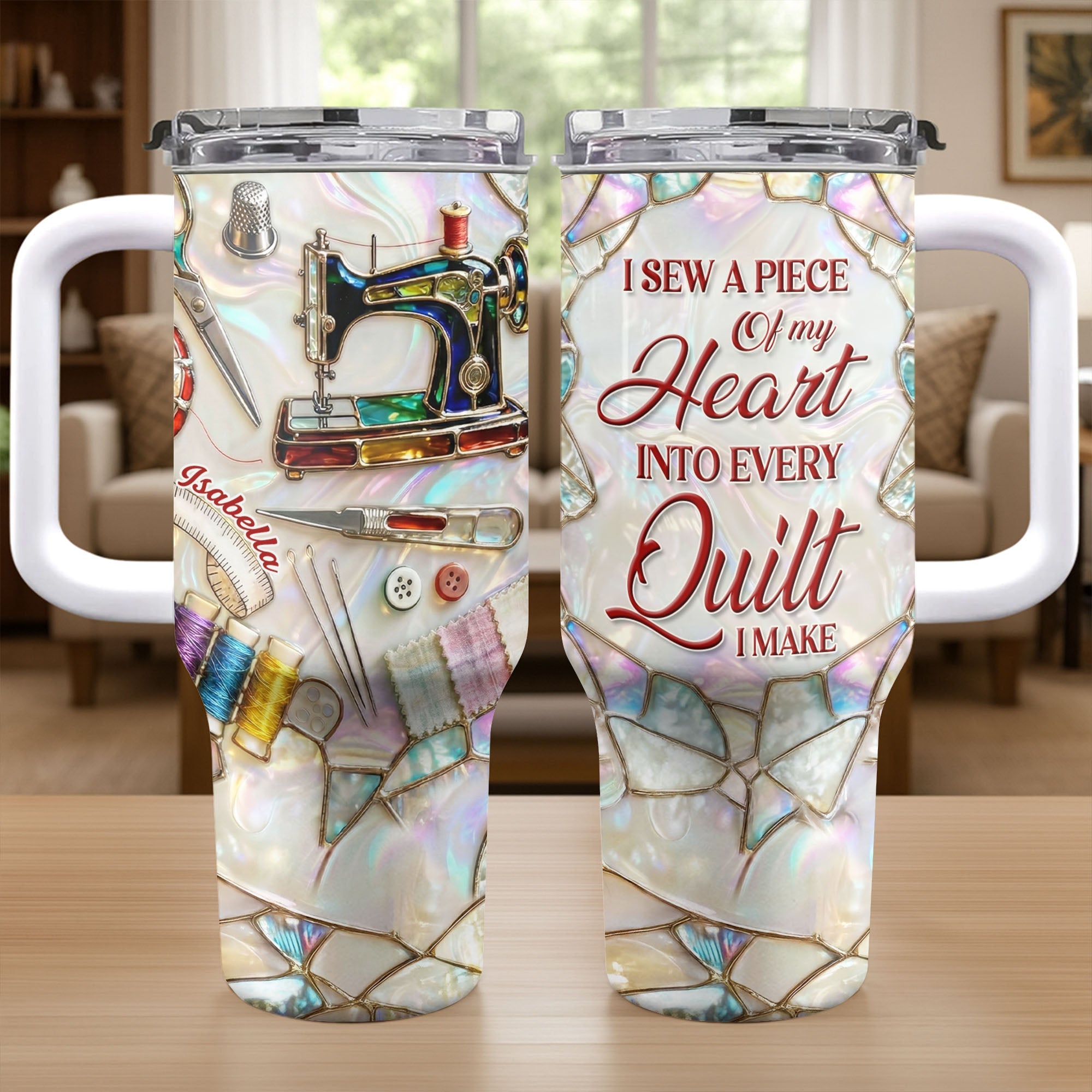 I Sew A Piece Of My Heart Sewing Machine Quilting Tools