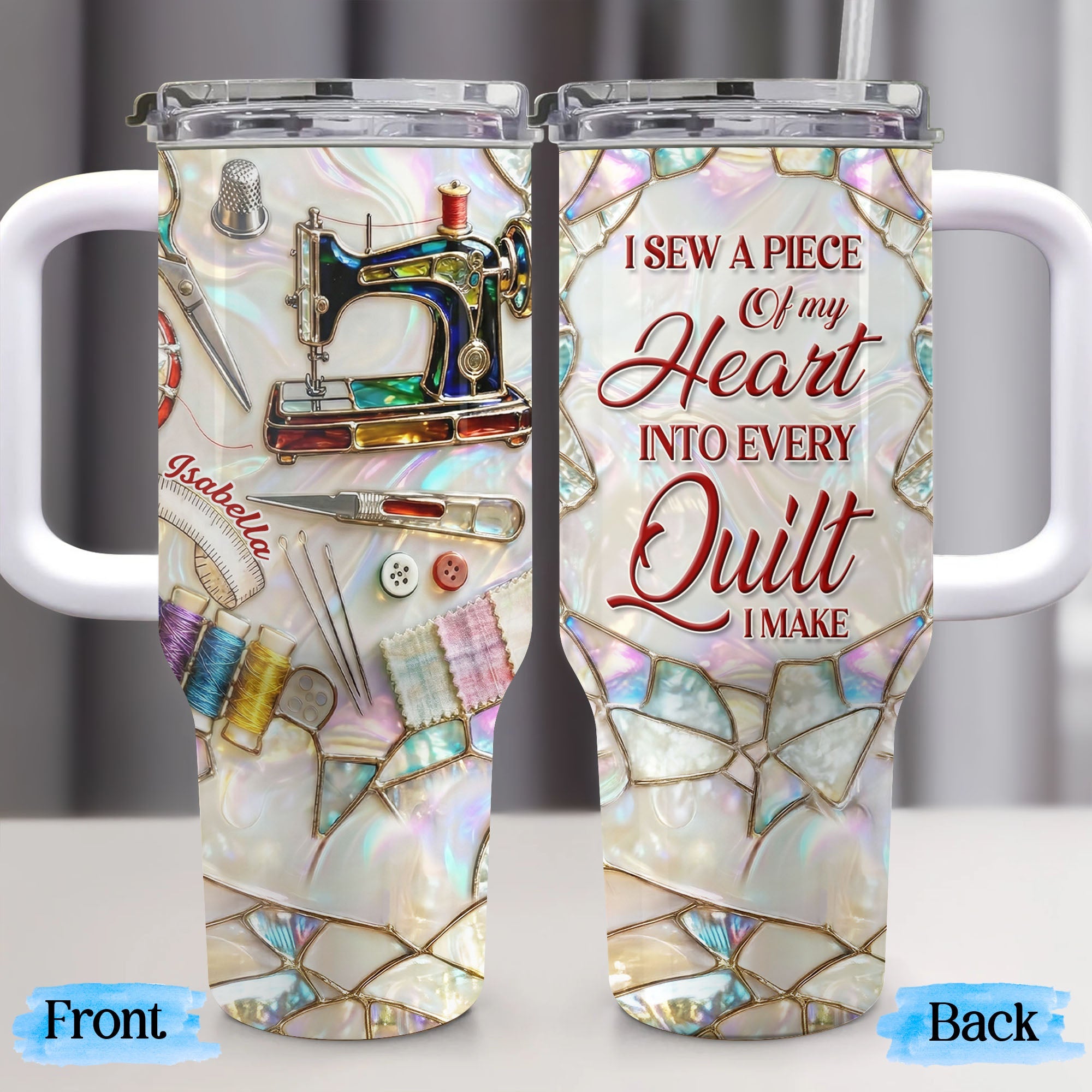 I Sew A Piece Of My Heart Sewing Machine Quilting Tools