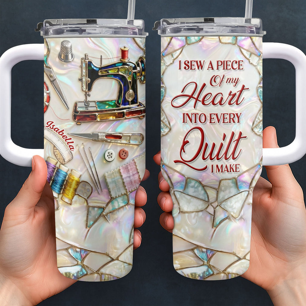 I Sew A Piece Of My Heart Sewing Machine Quilting Tools