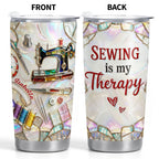Sewing Is My Therapy With Sewing Machine And Threads