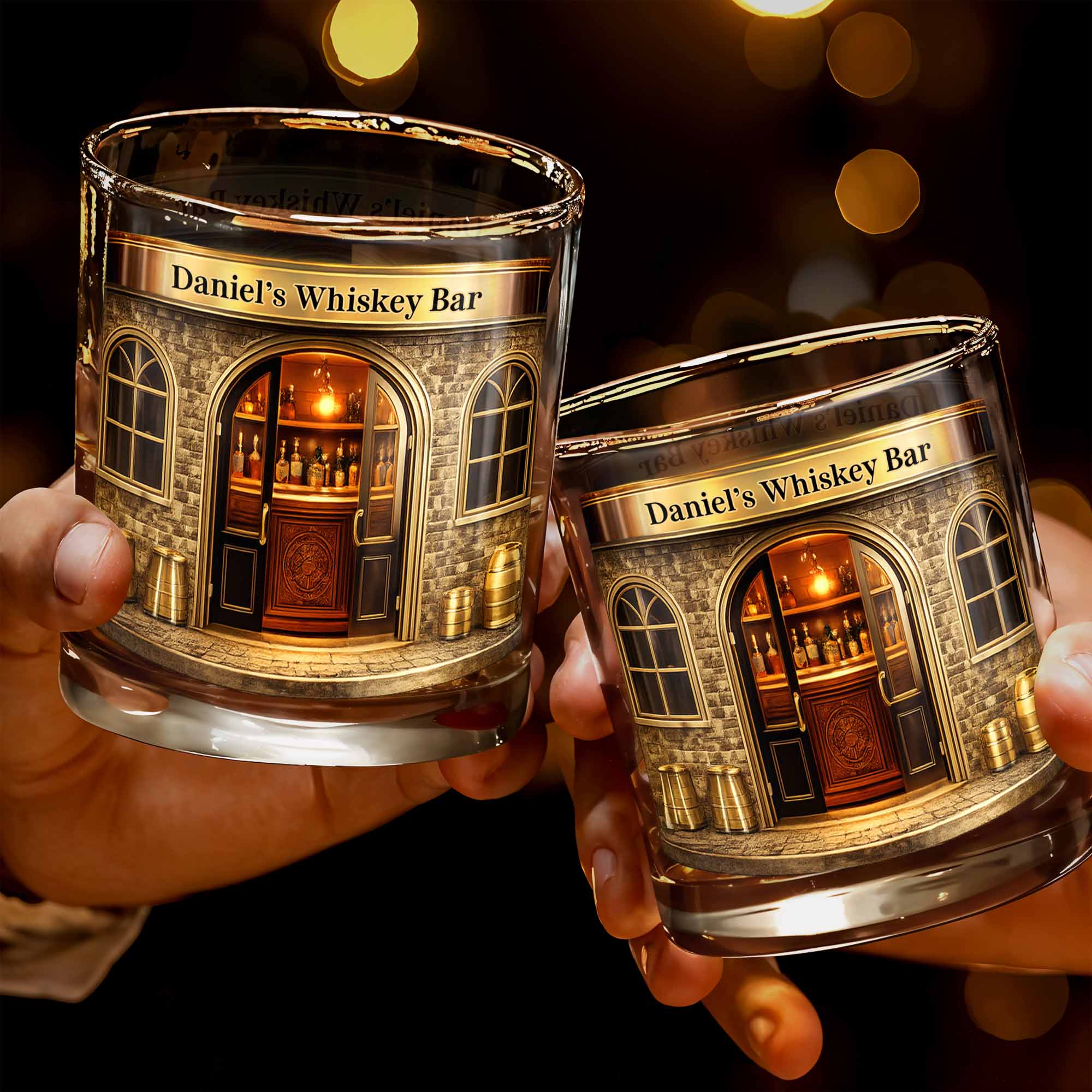 Relax At Your Personal Whiskey Bar Featuring A Classic Bar Design