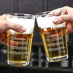 Prescription Beer Heartbeat Medical Cross Personalized Drinkware