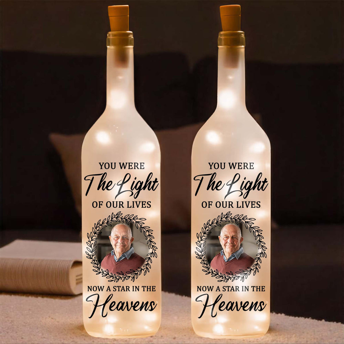 You Were The Light Of Our Lives, Laurel Wreath Decor