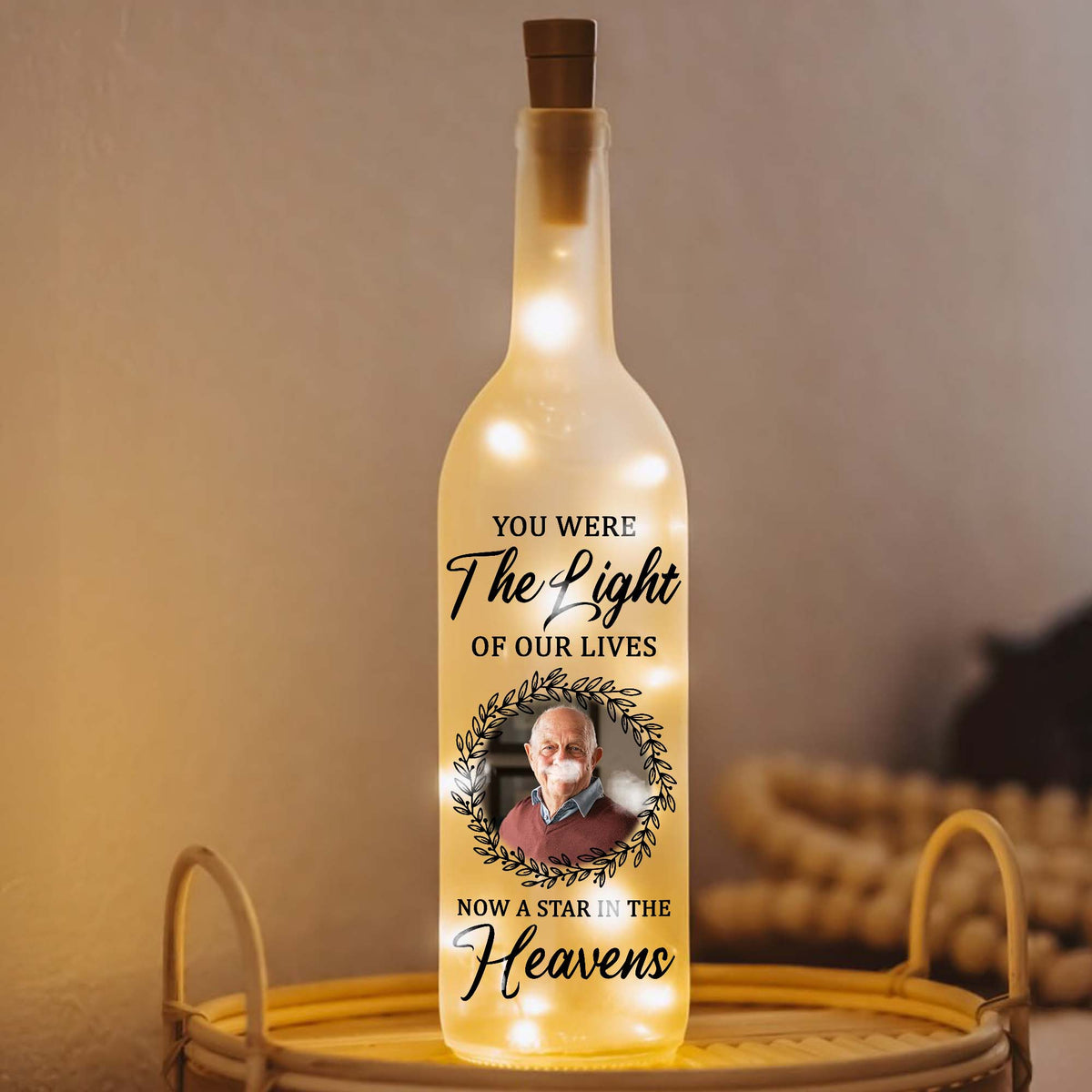 You Were The Light Of Our Lives, Laurel Wreath Decor