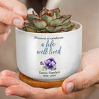 Planted To Celebrate A Life Well Lived, Pansy Flower