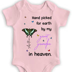 Hand Picked For Earth By My Great Grandpa In Heaven, Butterfly and Stars