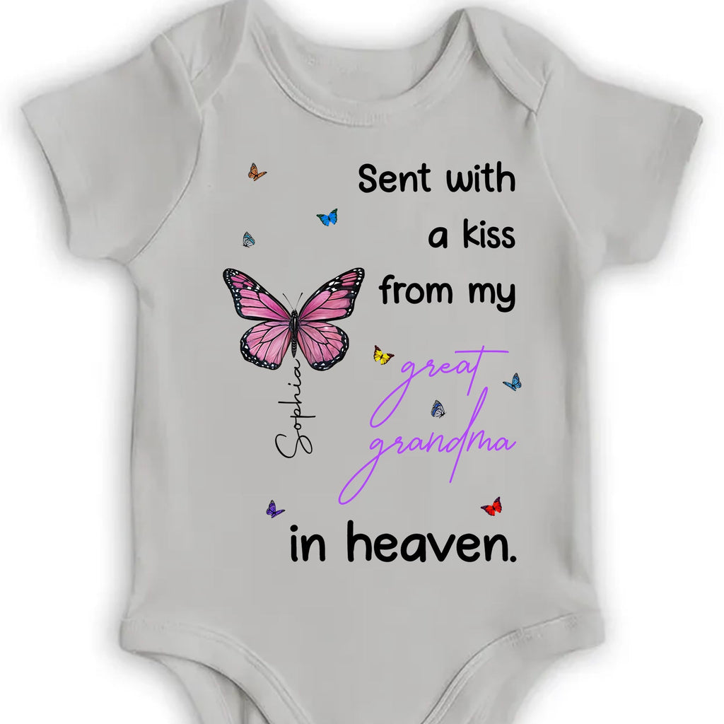Sent With A Kiss From My Great Grandma In Heaven, Butterfly Hearts