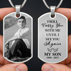 Capture Your Cherished Memories, Personalized Photo - Personalized Custom Dog Tag Necklace - HME246_DTNECK