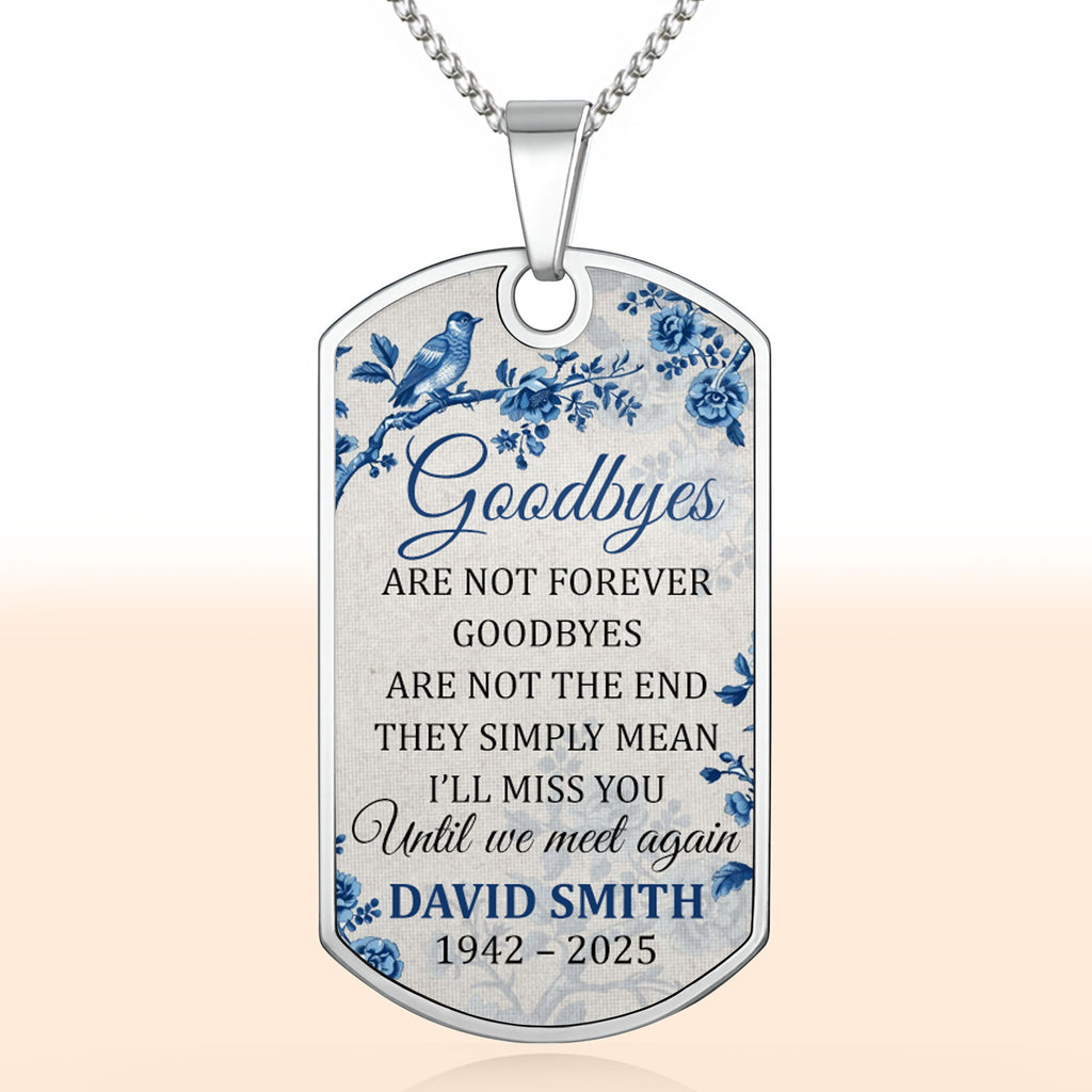 Goodbyes Are Not Forever With Birds And Flowers