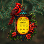 The Moment Your Heart Stopped, Mine Changed Forever Cardinal Ornament
