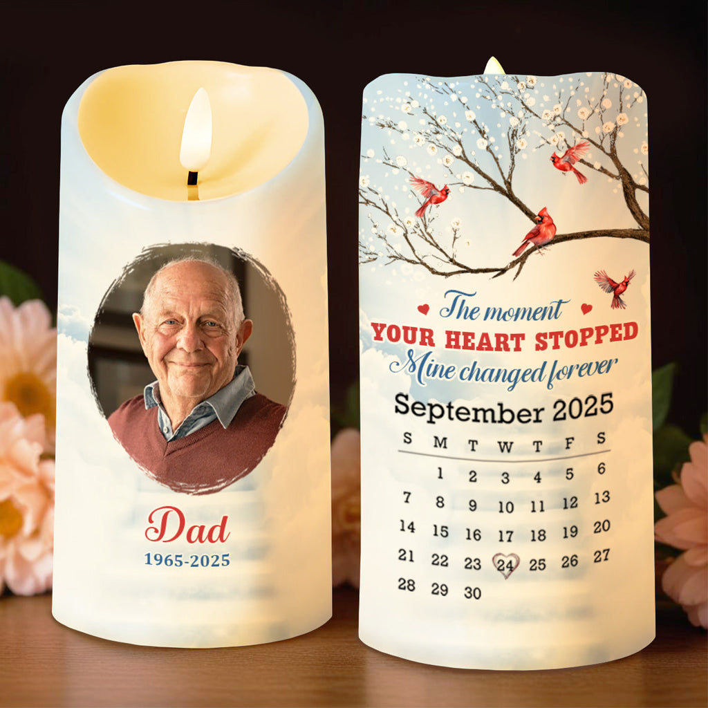 The Moment Your Heart Stopped, Mine Changed Forever, Cardinals On Tree