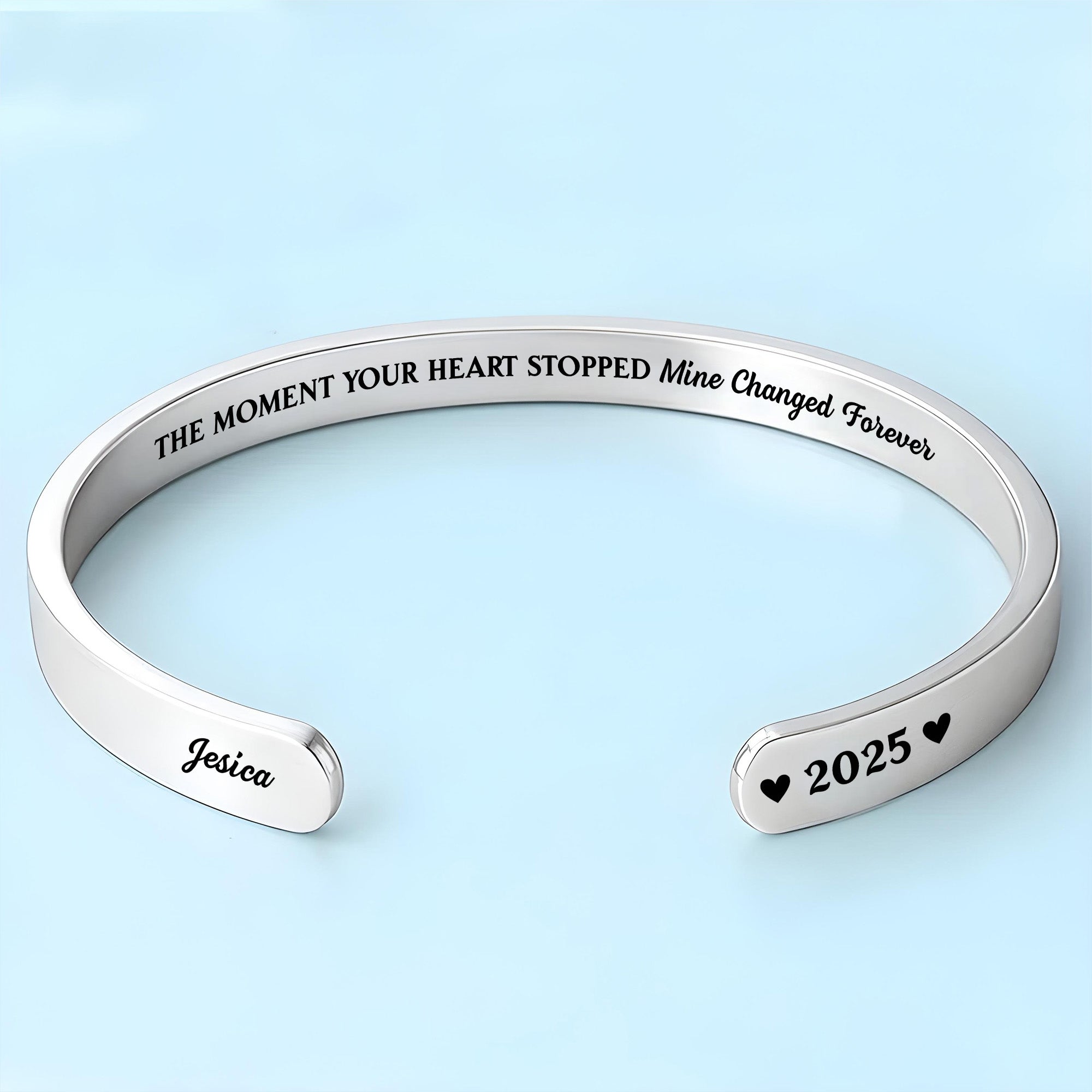 The Moment Your Heart Stopped, Heart Cuff Bracelet