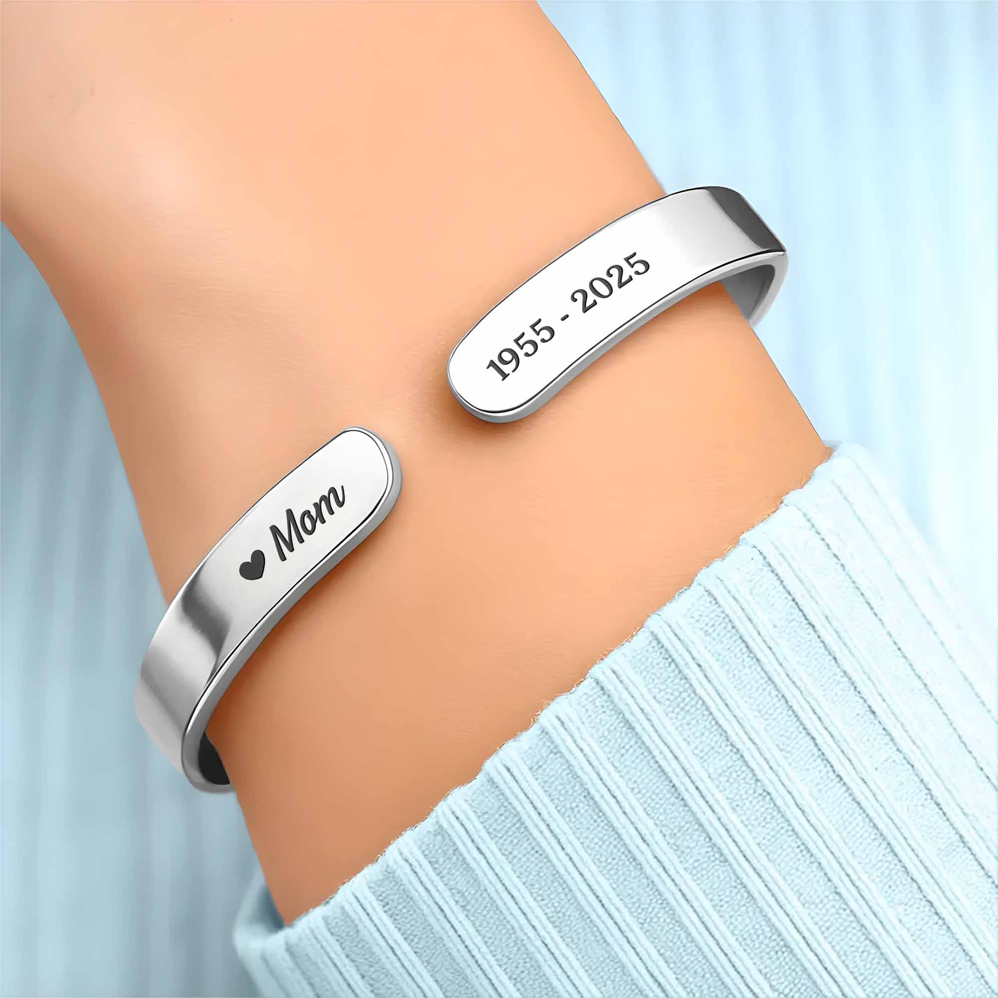 A Hug From Heaven Bracelet With Heart And Angel Wings