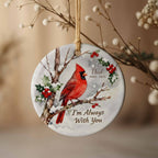 I'm Always With You Cardinal Snow Scene