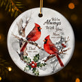 I'm Always With You Cardinal Snow Scene