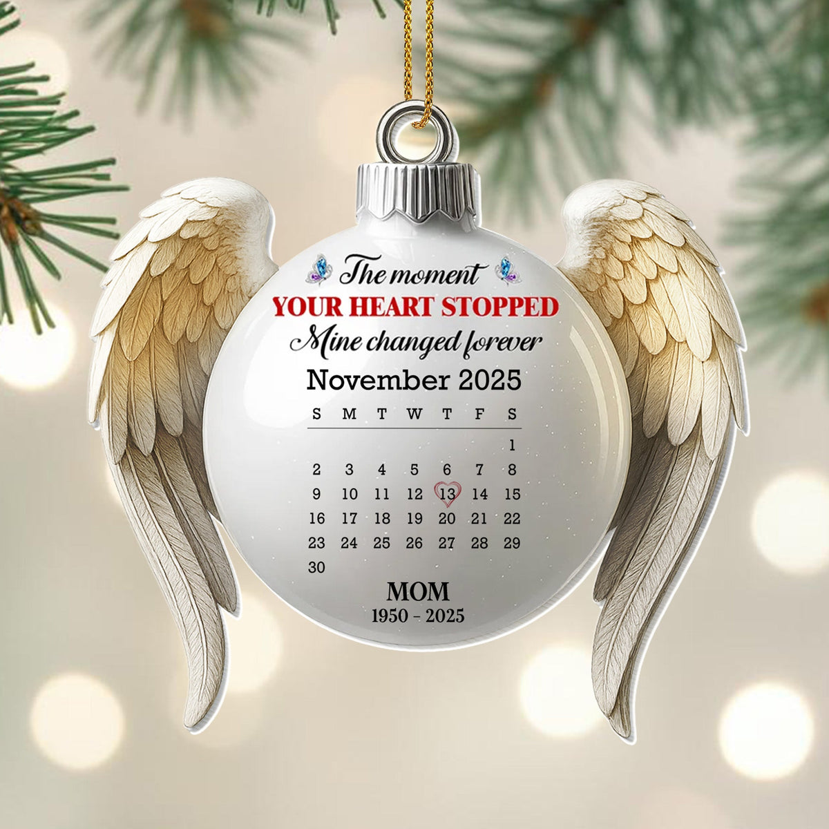 The Moment Your Heart Stopped, Life Changed, Wings Calendar