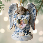 In Loving Memory Angel With Heart-Shaped Frame