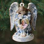 In Loving Memory Angel With Heart-Shaped Frame