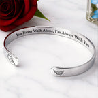 You Never Walk Alone, I'm Always With You With Wings Design