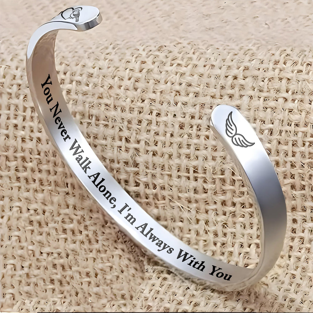You Never Walk Alone, I'm Always With You With Wings Design