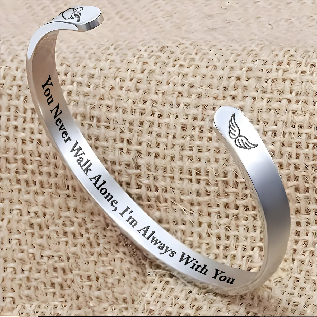 You Never Walk Alone, I'm Always With You With Wings Design