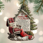 Christmas In Heaven, Chair And Cardinal Decoration