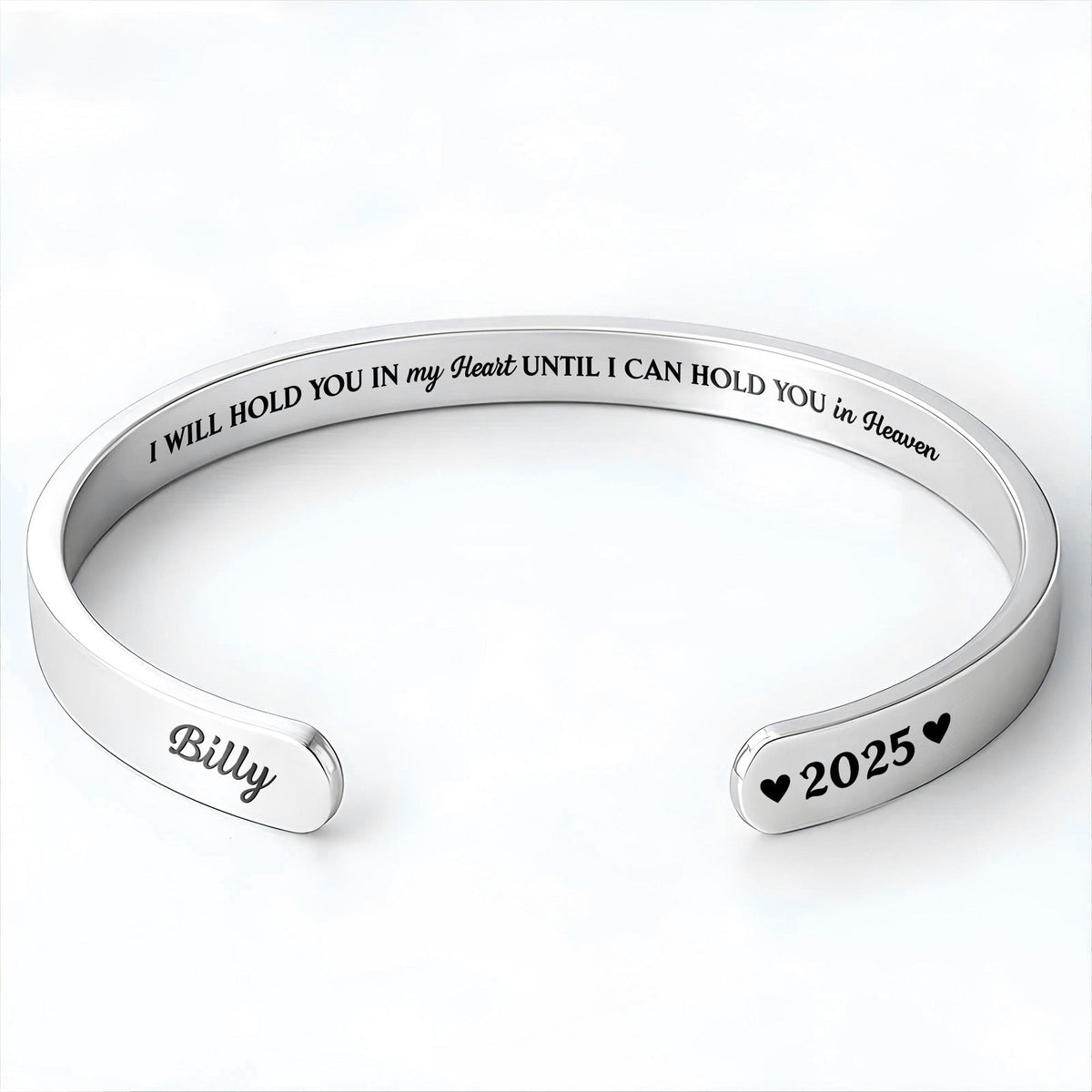 I Will Hold You in My Heart, Heart and Heaven Message Bracelet