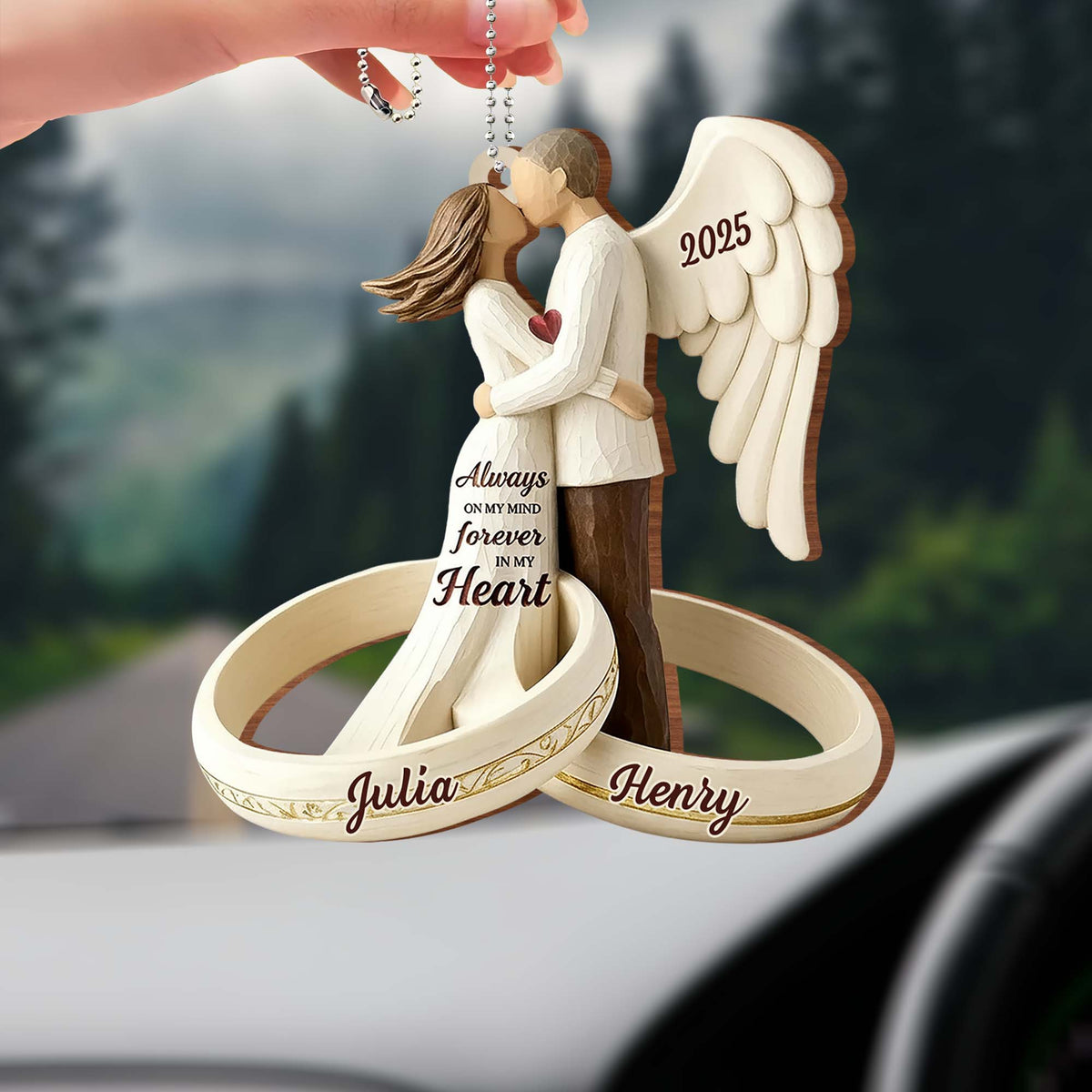Always On My Mind Forever In My Heart, Couple With Angel Wings