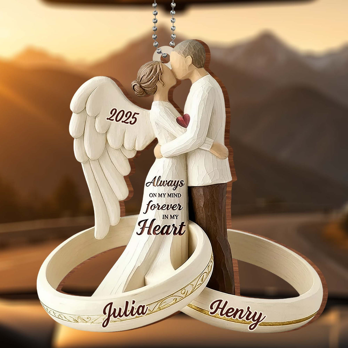 Always On My Mind Forever In My Heart, Couple With Angel Wings