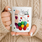 Just A Girl Who Loves Knitting - Personalized Custom Coffee Mug - HOB011_MG