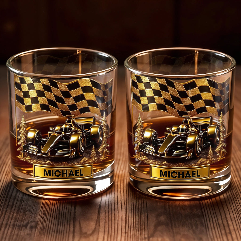 Cherish Your Victories, Celebrate Your Passions, Race Car And Checkered Flag
