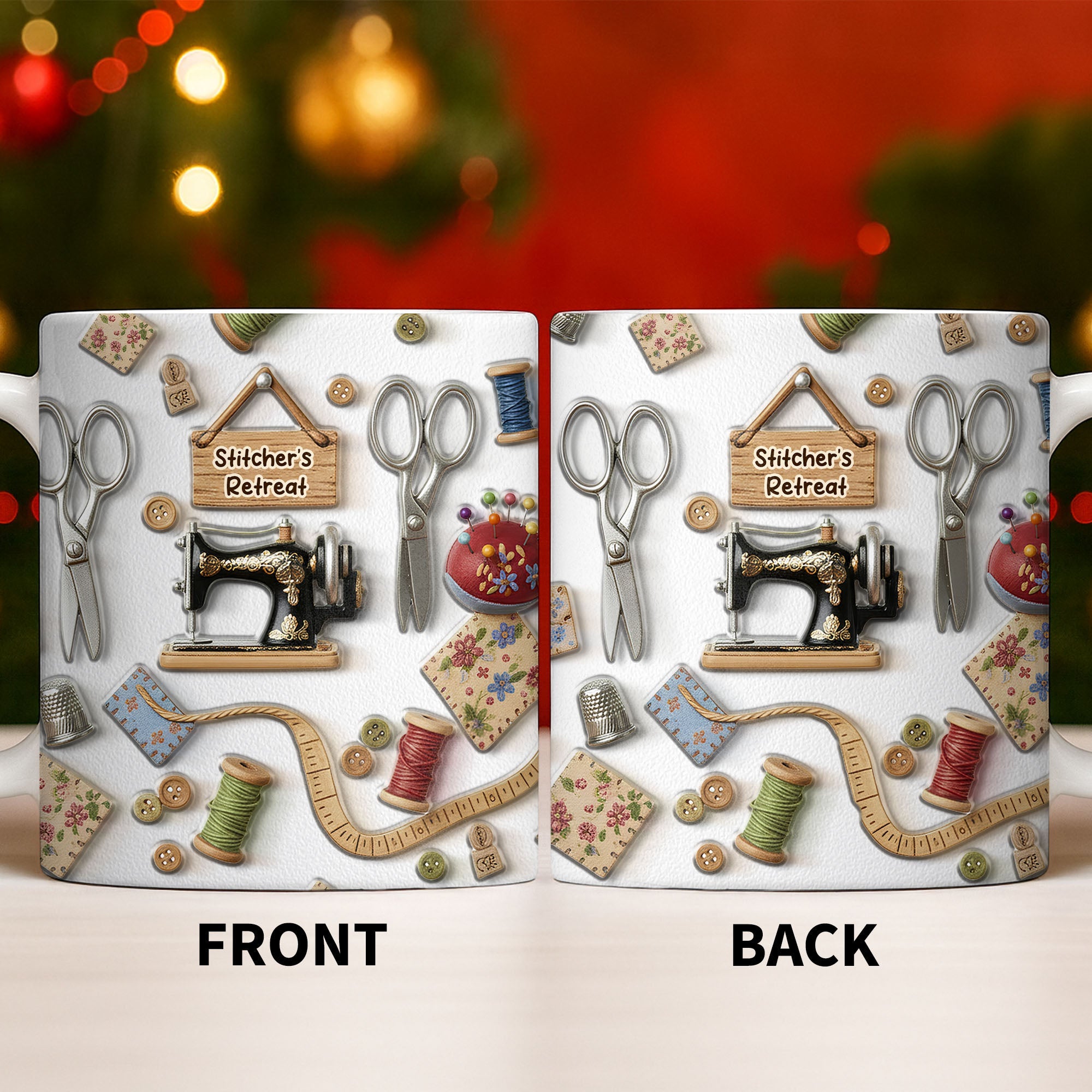 Stitcher's Retreat Sewing Essentials Coffee Mug